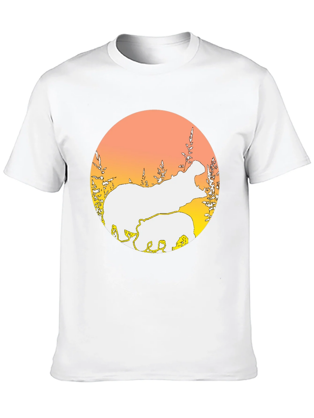 Hippo Silhouette Graphic Tee - Black product image 9