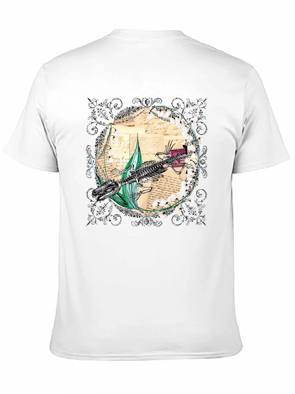 Vintage Crocodile Skeleton Graphic Tee product image 10