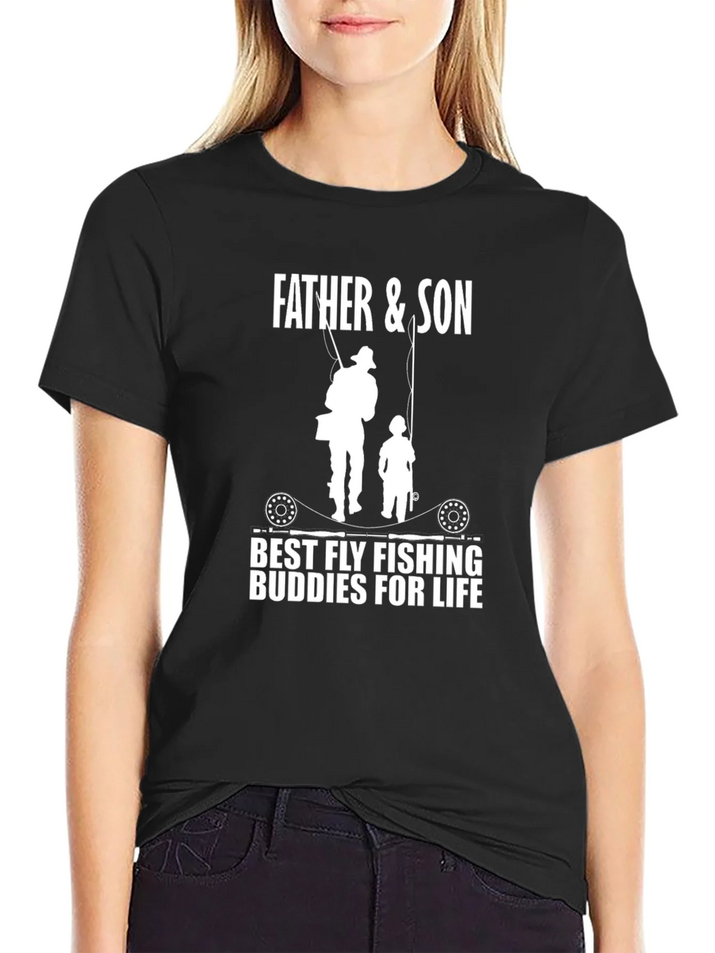 Father & Son Fly Fishing Buddies T-Shirt product image 2