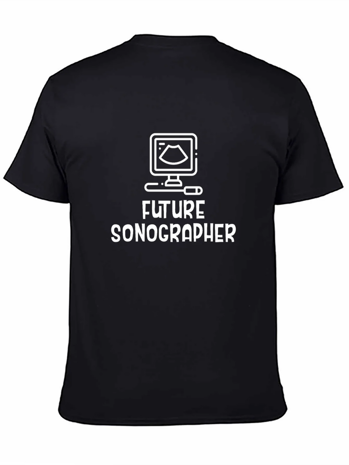 Future Sonographer Black T-Shirt - Ultrasound Design product image 4