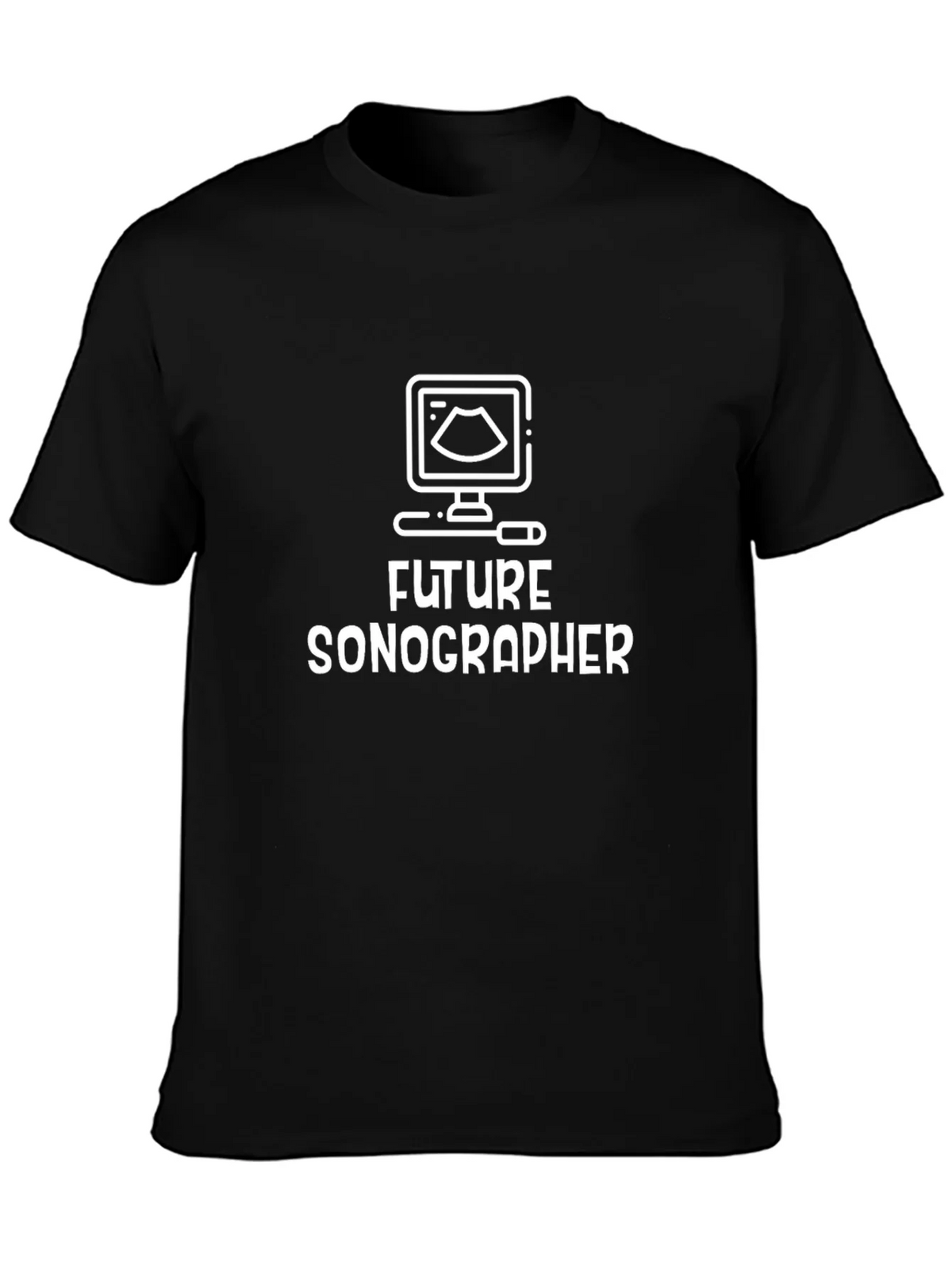 Future Sonographer Black T-Shirt - Ultrasound Design product image 3