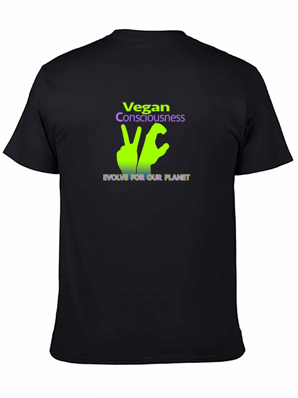 Vegan Consciousness T-Shirt - Evolve For Our Planet product image 4