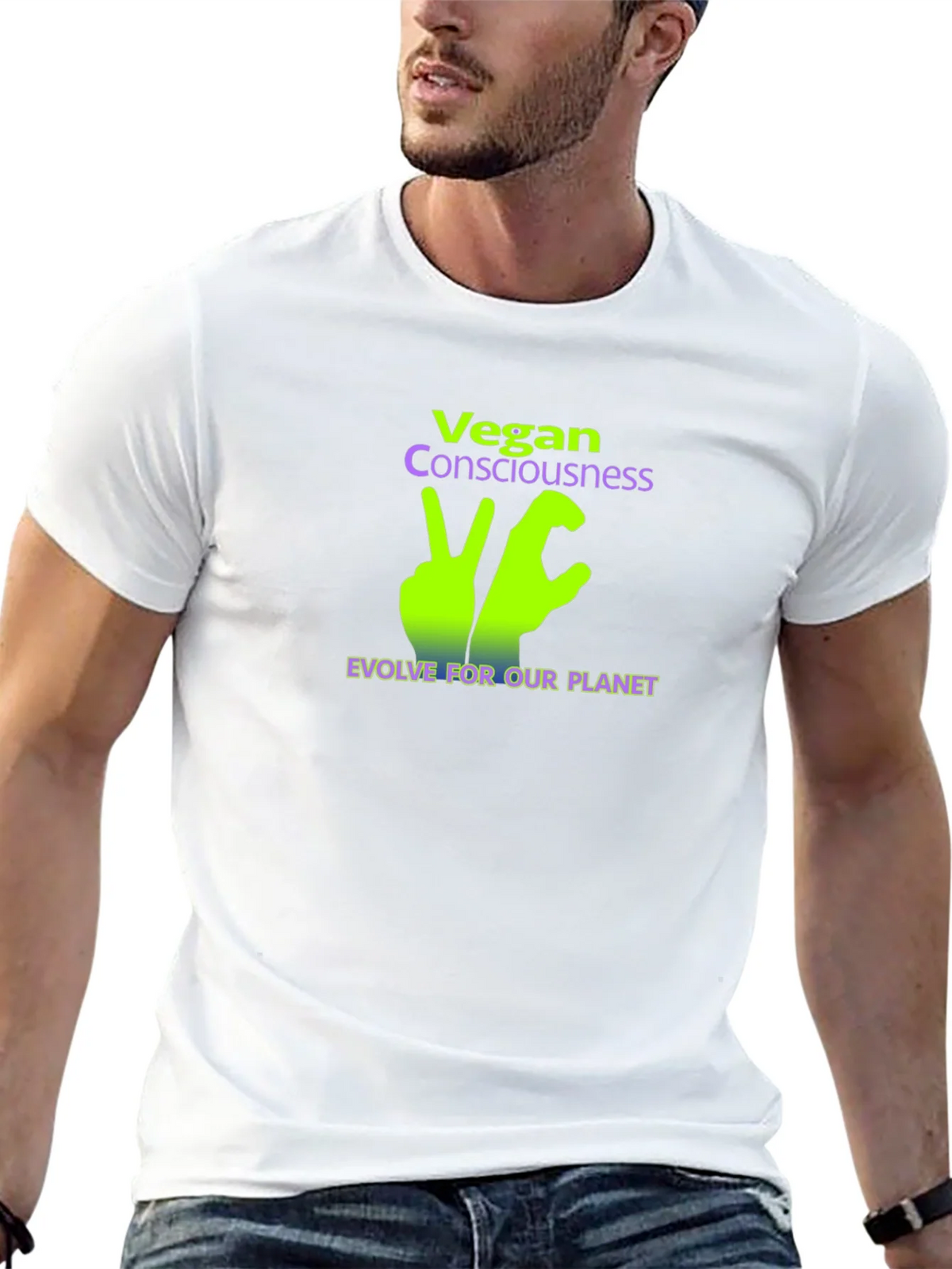 Vegan Consciousness T-Shirt - Evolve For Our Planet product image 12