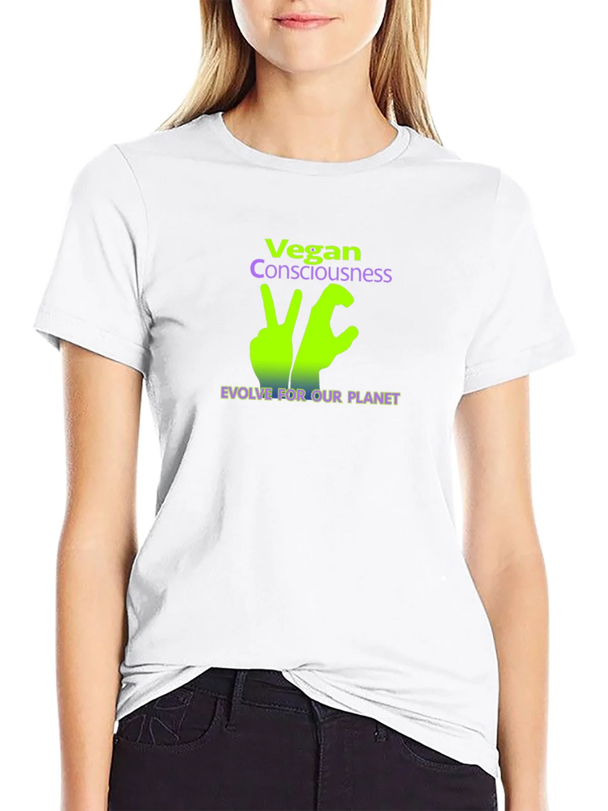 Vegan Consciousness T-Shirt - Evolve For Our Planet product image 8