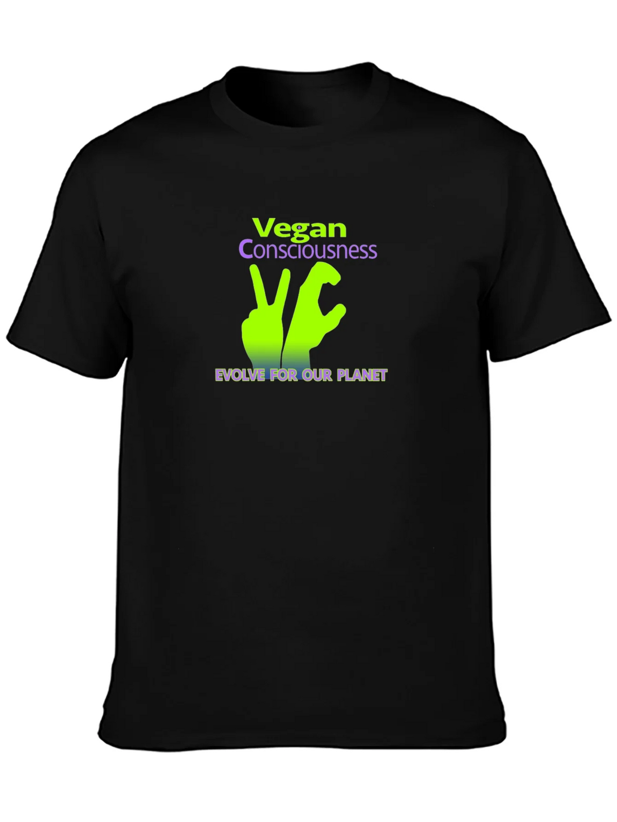 Vegan Consciousness T-Shirt - Evolve For Our Planet product image 3