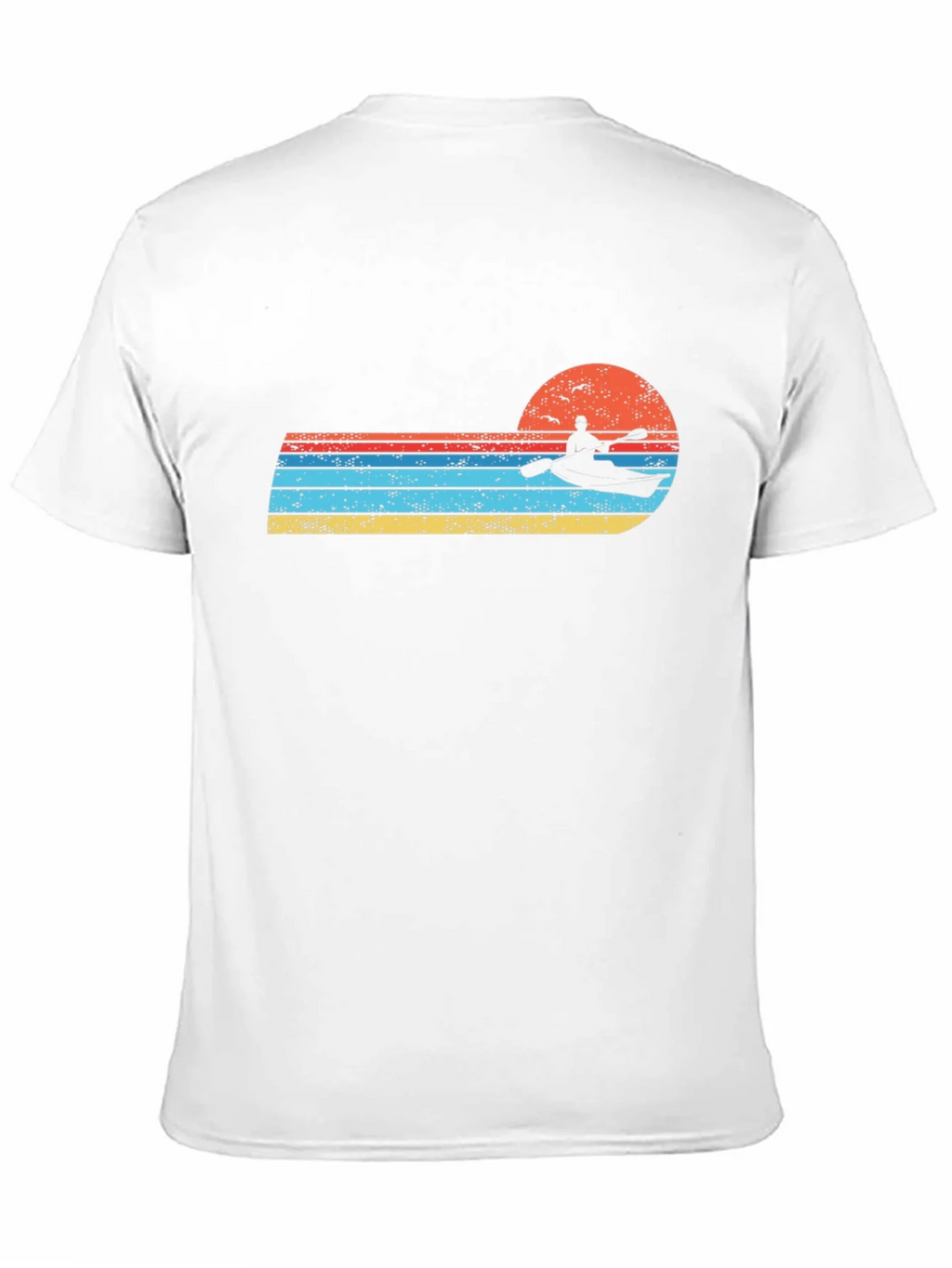 Retro Kayak Sunset Graphic Tee product image 10