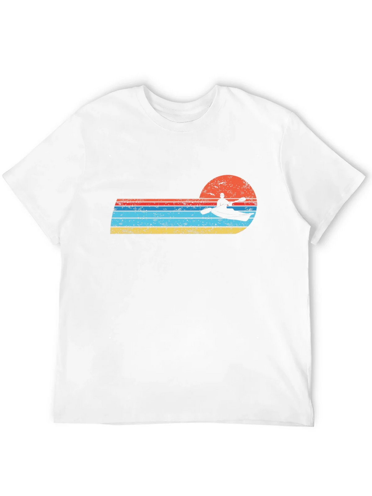 Retro Kayak Sunset Graphic Tee product image 11