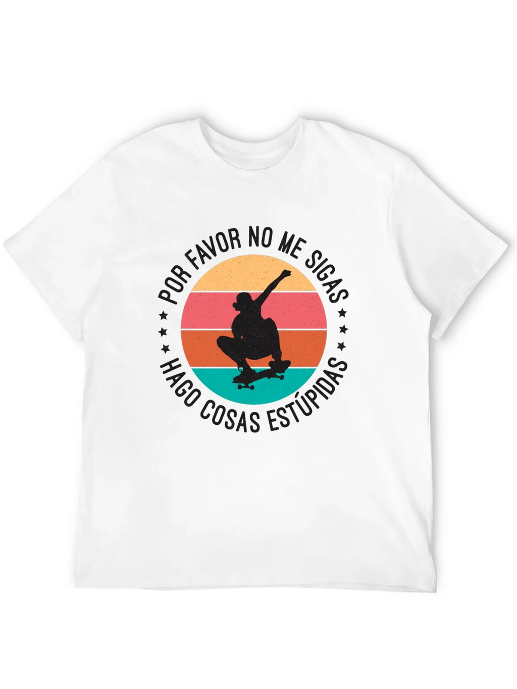 Skateboarder Graphic T-Shirt - Por Favor No Me Sigas product image 3