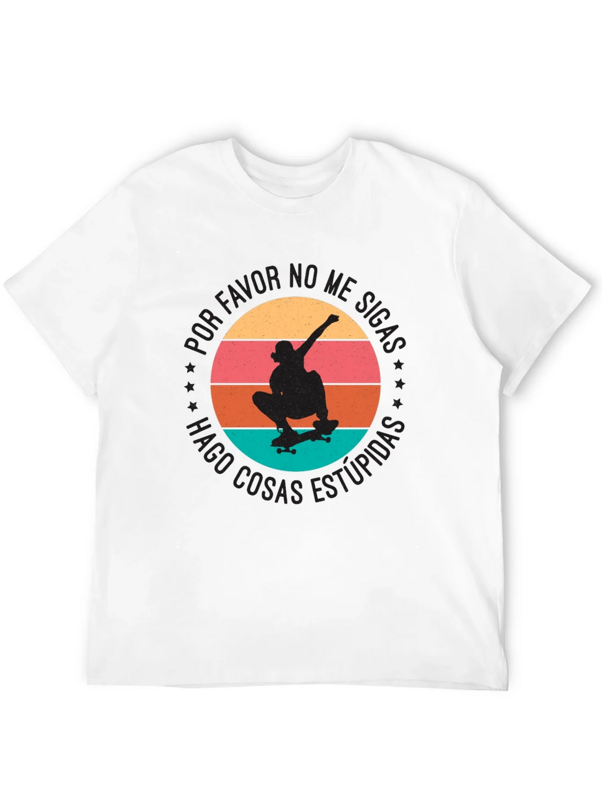 Skateboarder Graphic T-Shirt - Por Favor No Me Sigas product image 3
