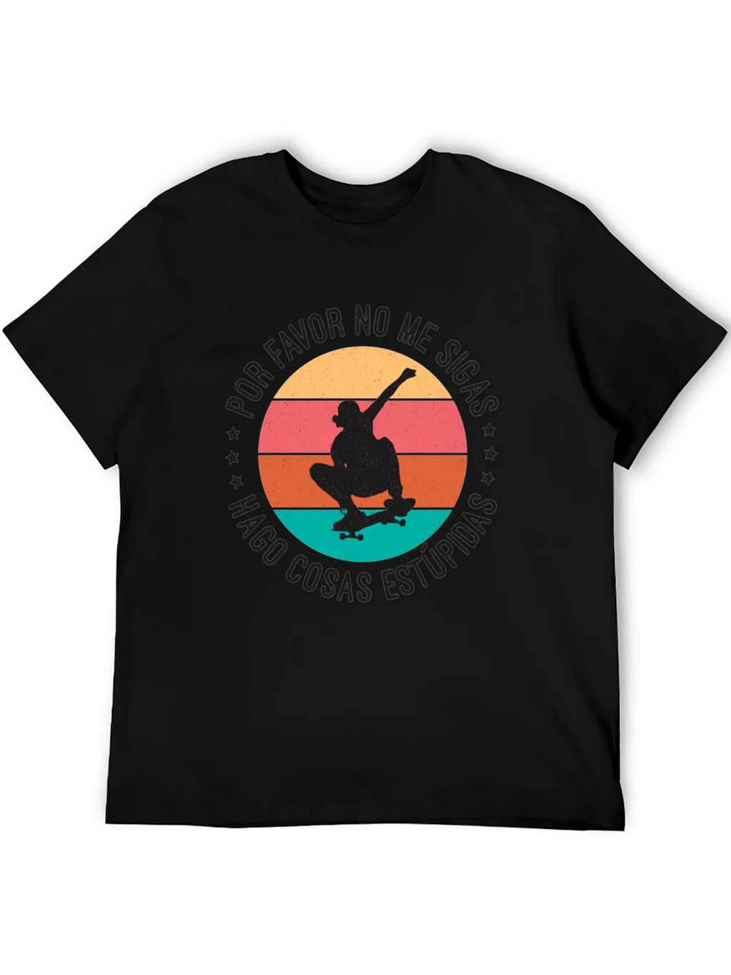 Skateboarder Graphic T-Shirt - Por Favor No Me Sigas product image 1