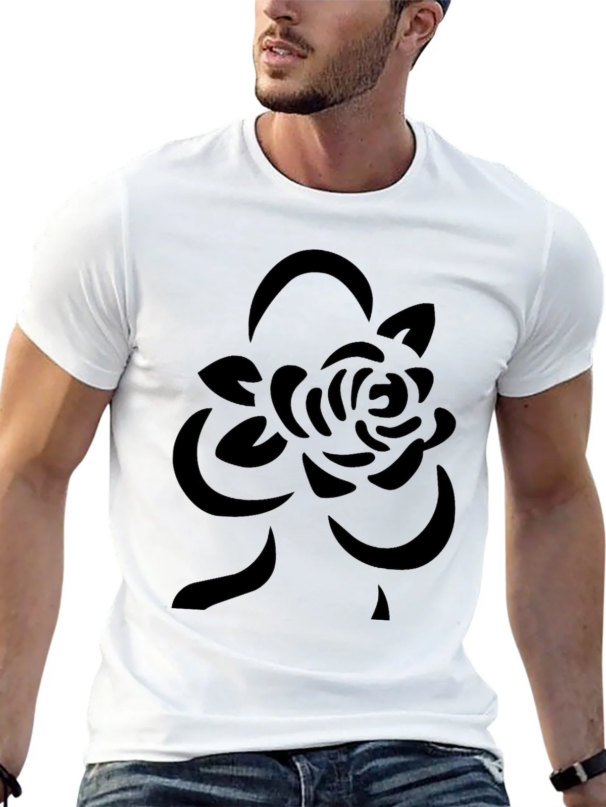 Black Rose Graphic Tee - Modern Casual Style product image 12