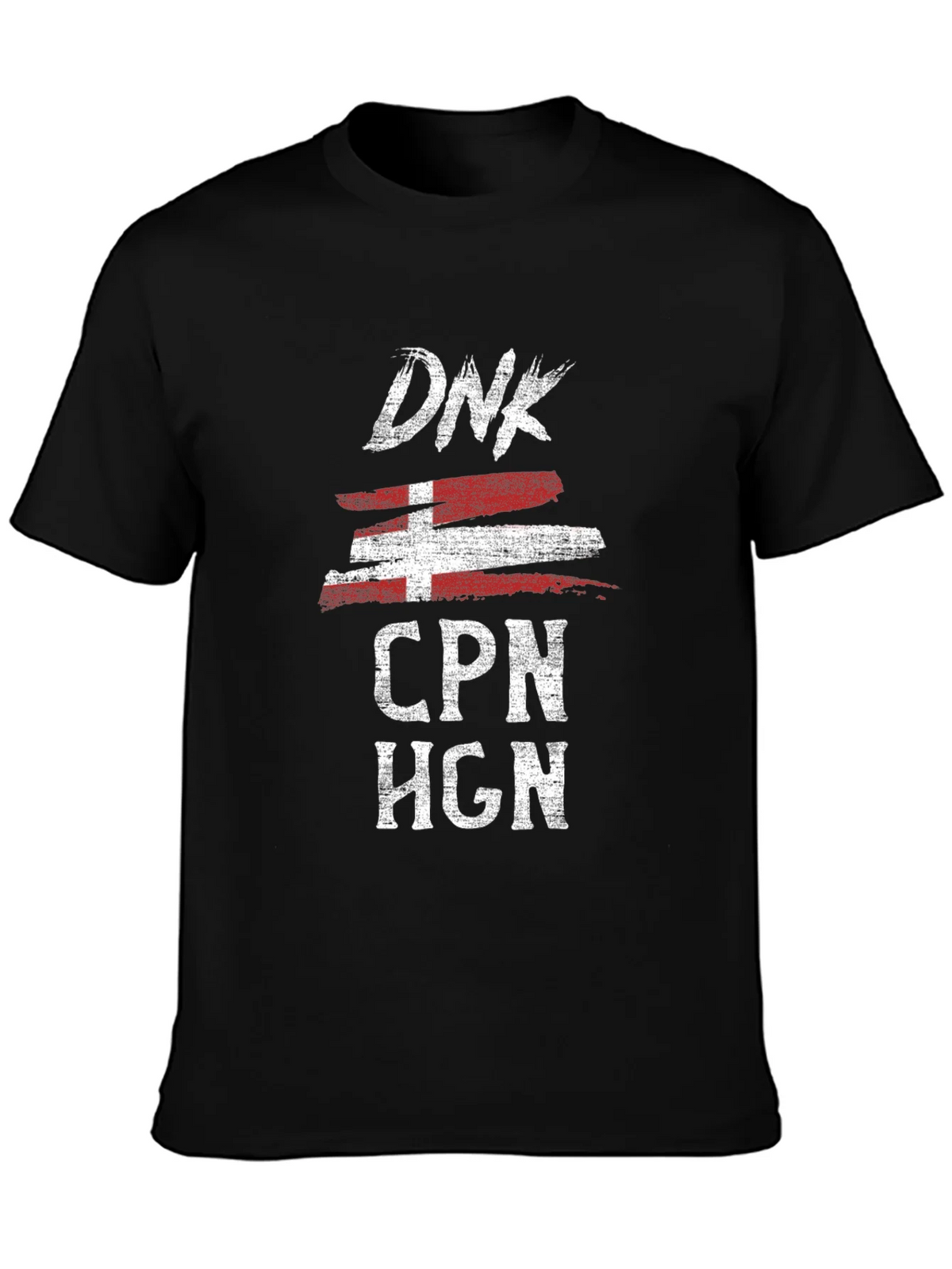 Denmark Travel Shirt DNK CPN HGN Black Cotton Tee product image 3