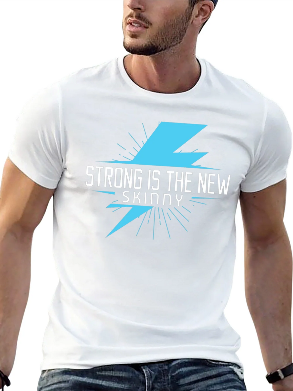 Strong Is The New Skinny Black Graphic Tee product image 12
