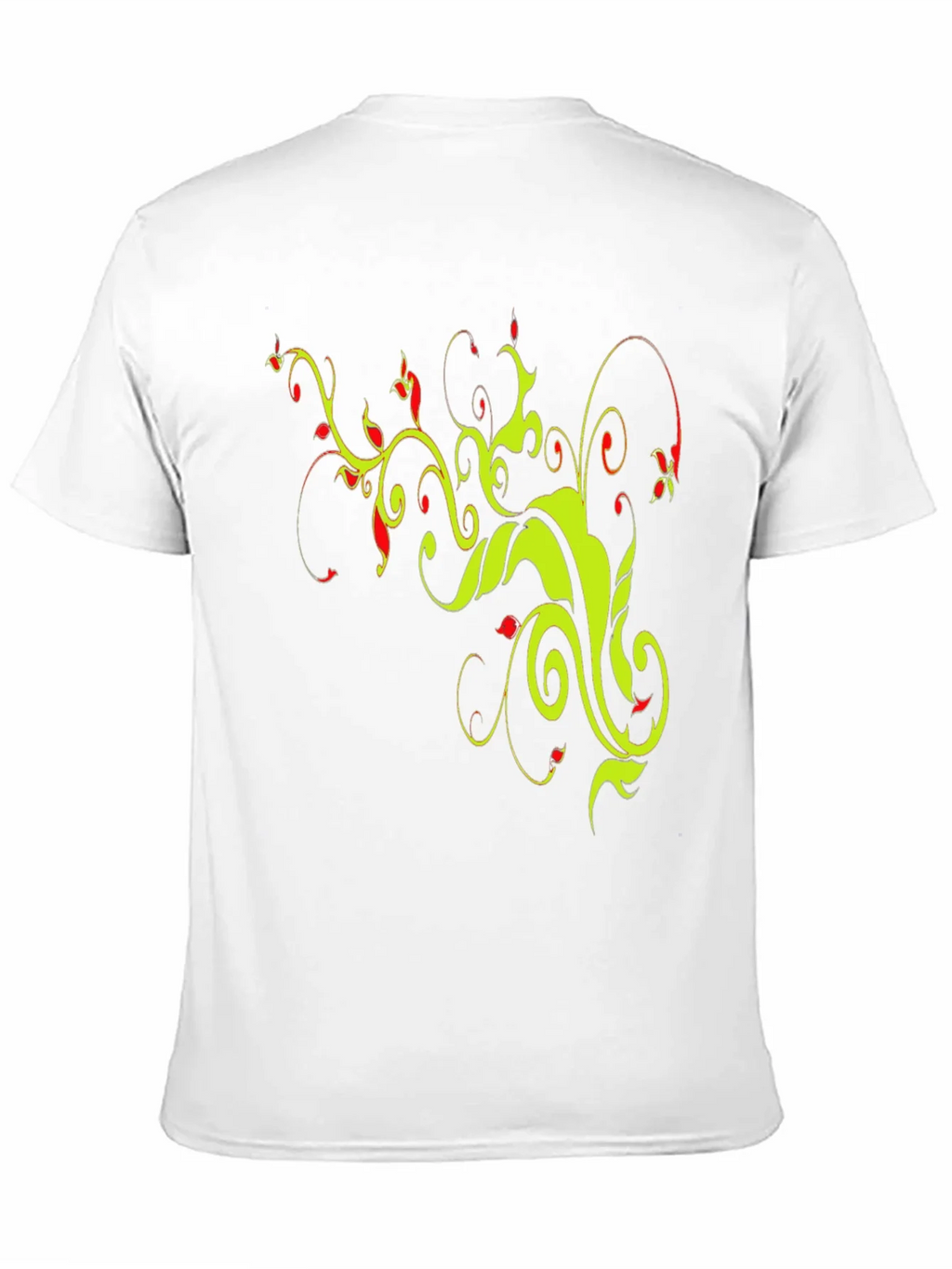 Stylish Black T-Shirt with Floral Vine Design product image 9