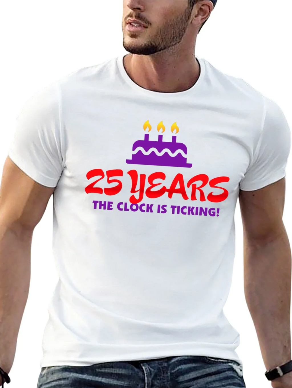 25 Years Birthday T-Shirt - The Clock Is Ticking! product image 12