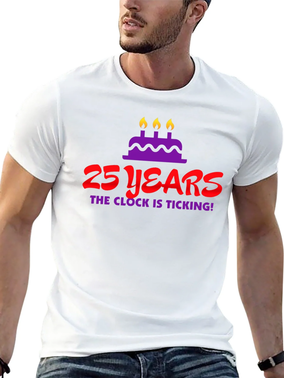 25 Years Birthday T-Shirt - The Clock Is Ticking! product image 12