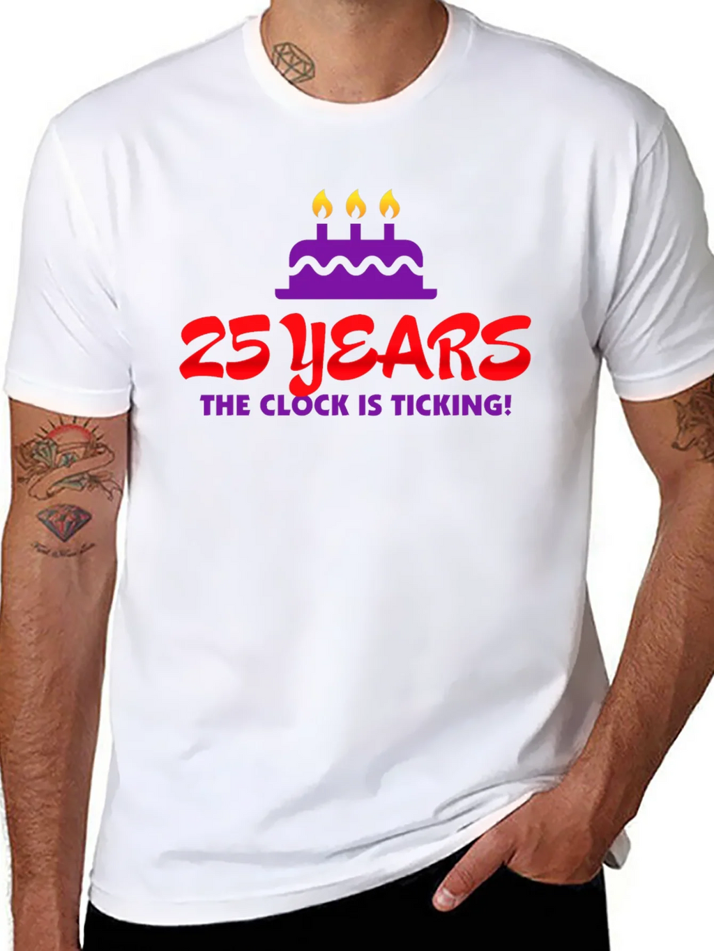 25 Years Birthday T-Shirt - The Clock Is Ticking! product image 7