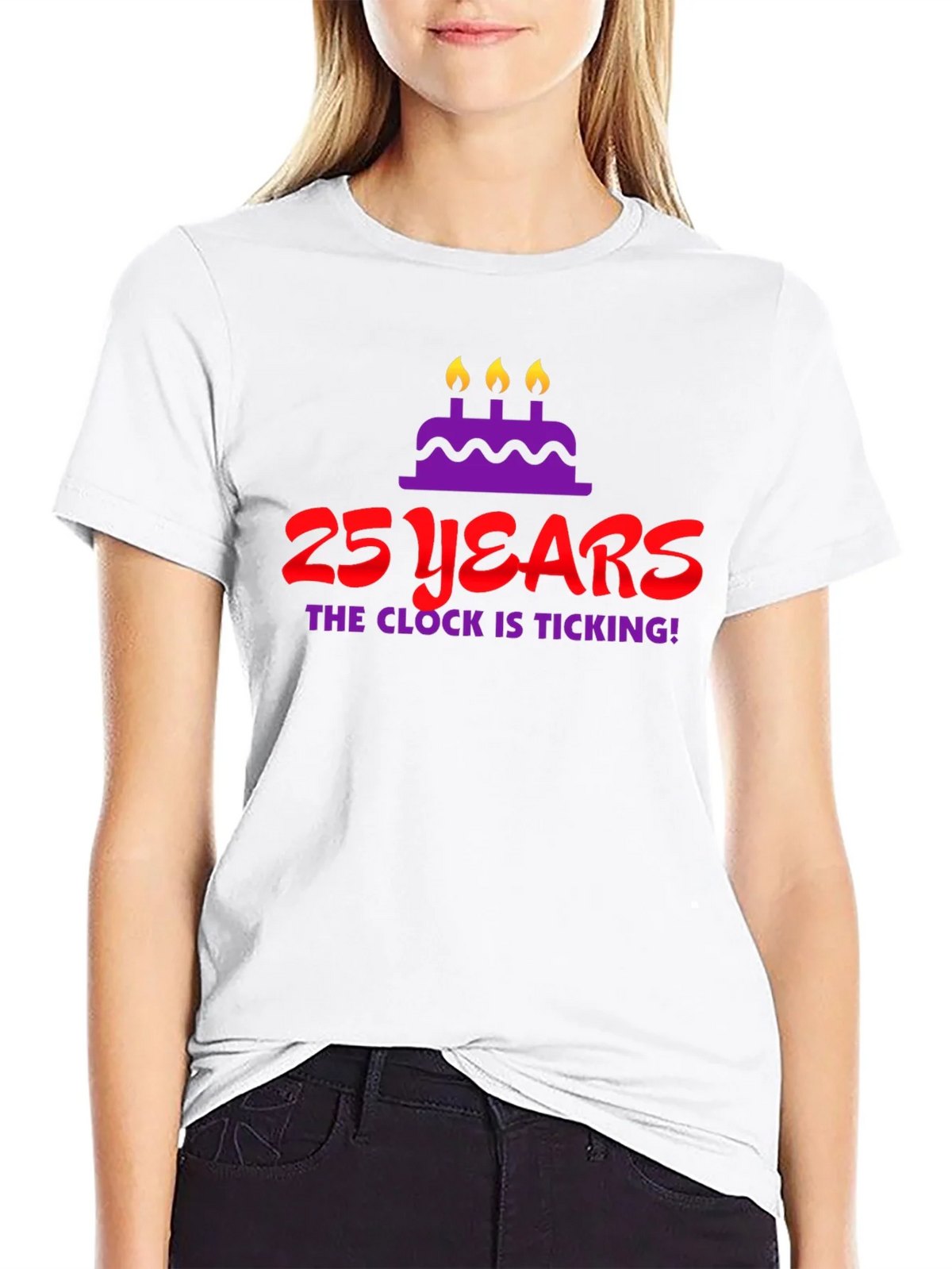 25 Years Birthday T-Shirt - The Clock Is Ticking! product image 8