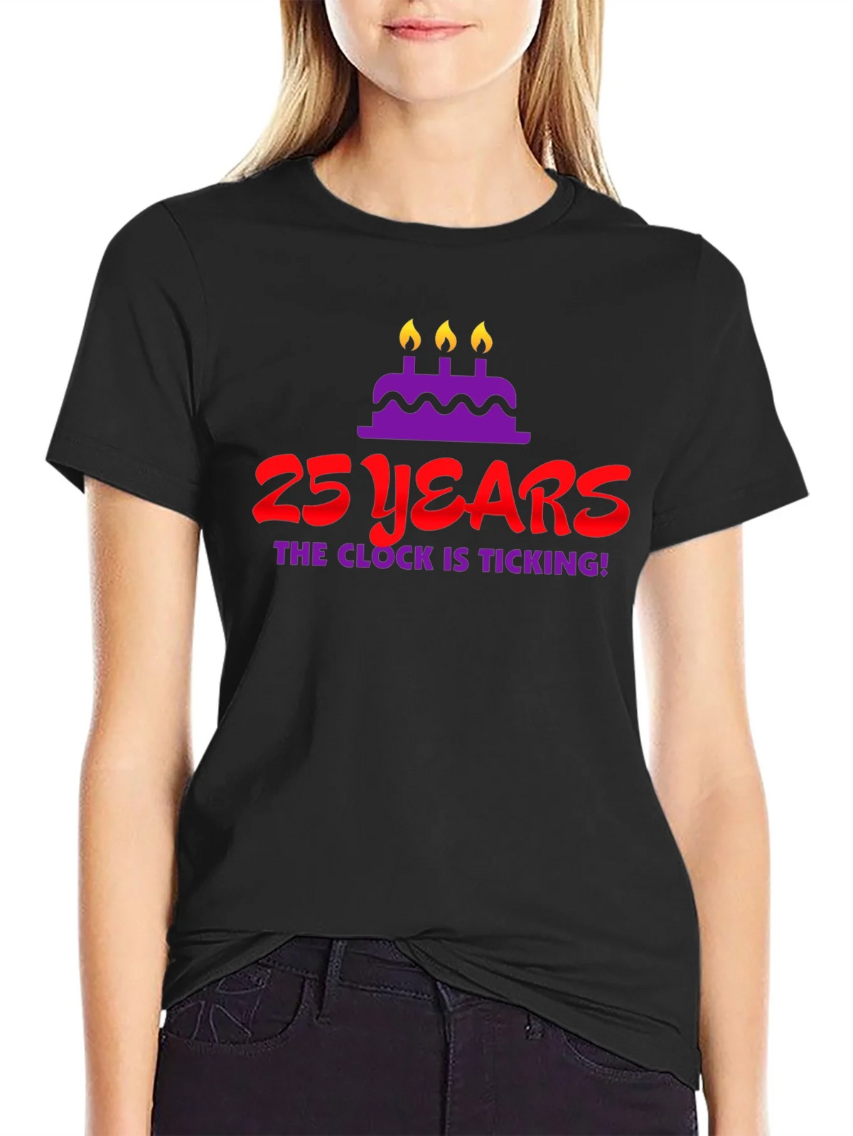 25 Years Birthday T-Shirt - The Clock Is Ticking! product image 2