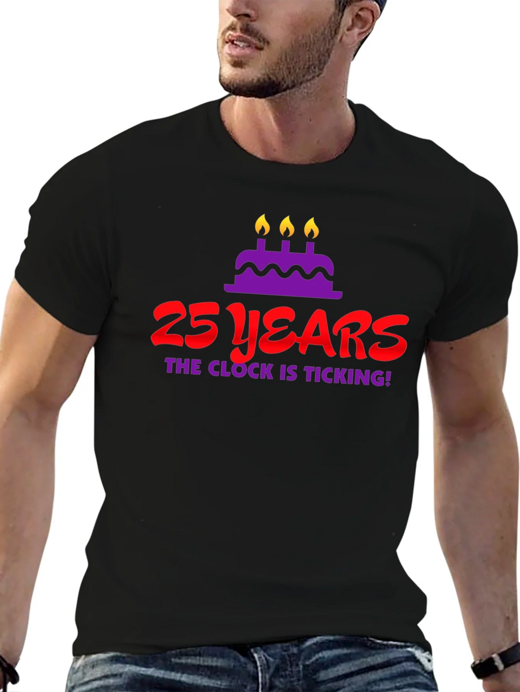 25 Years Birthday T-Shirt - The Clock Is Ticking! product image 6