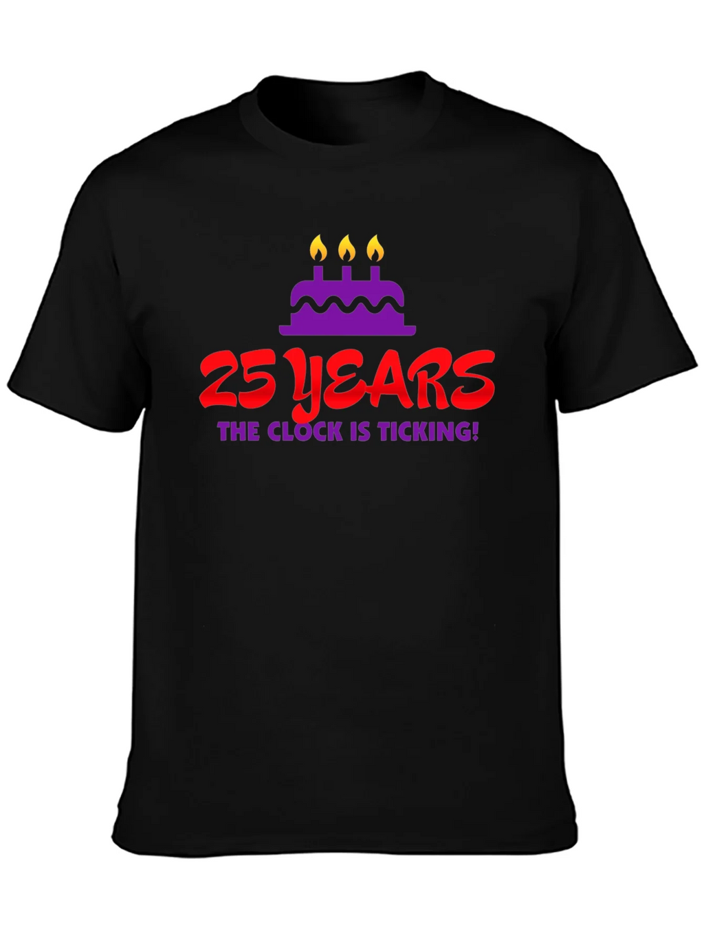 25 Years Birthday T-Shirt - The Clock Is Ticking! product image 3