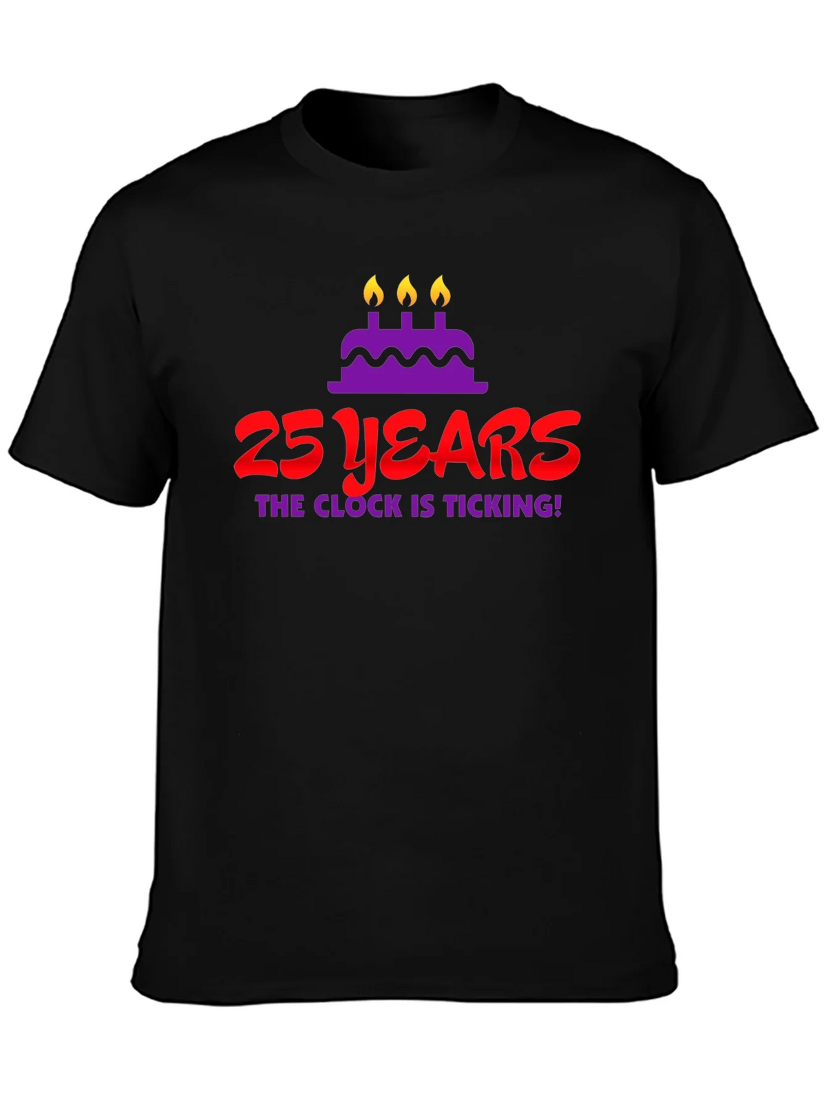 25 Years Birthday T-Shirt - The Clock Is Ticking! product image 3