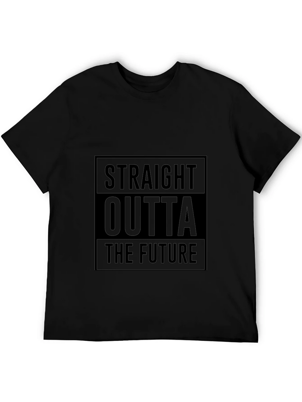 Straight Outta The Future Black T-Shirt product image 5