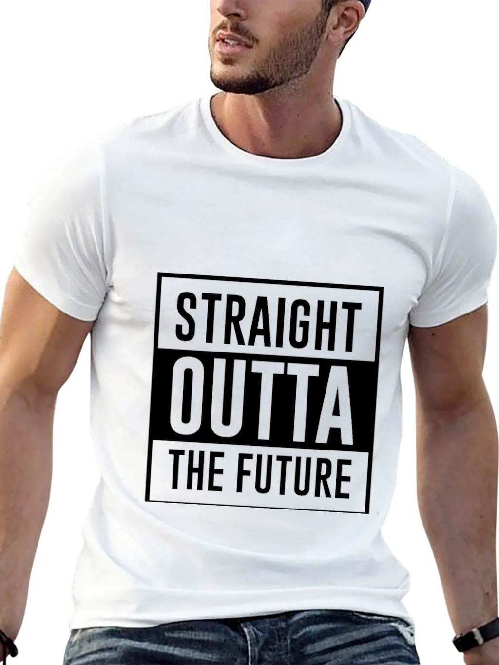 Straight Outta The Future Black T-Shirt product image 12