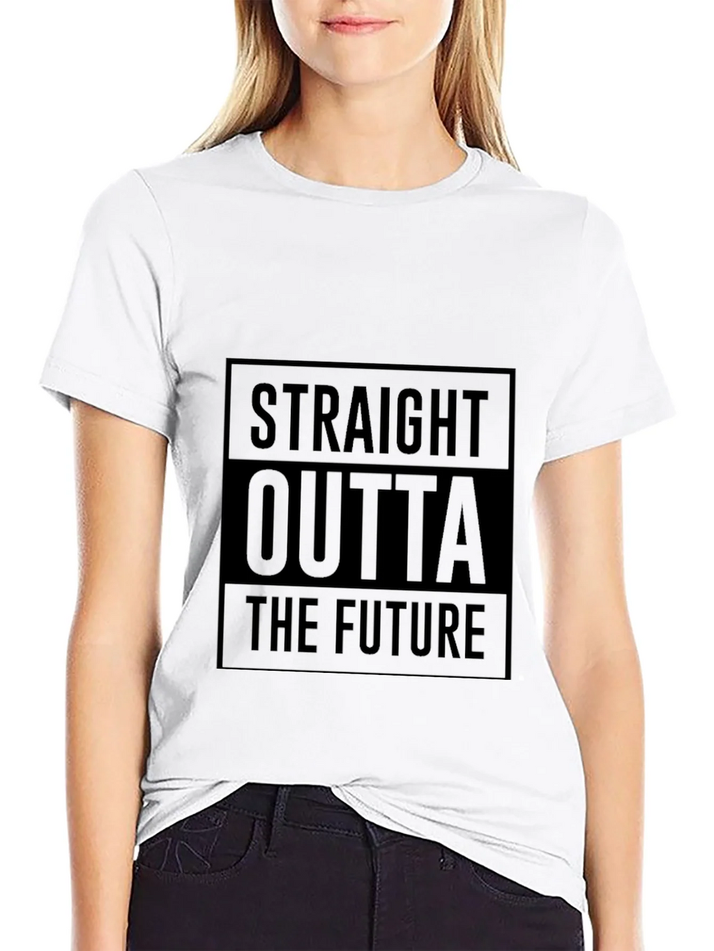 Straight Outta The Future Black T-Shirt product image 8