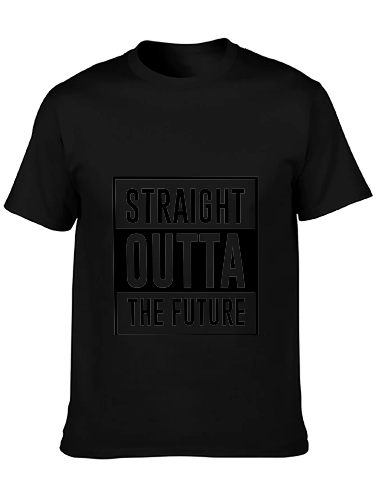 Straight Outta The Future Black T-Shirt product image 3