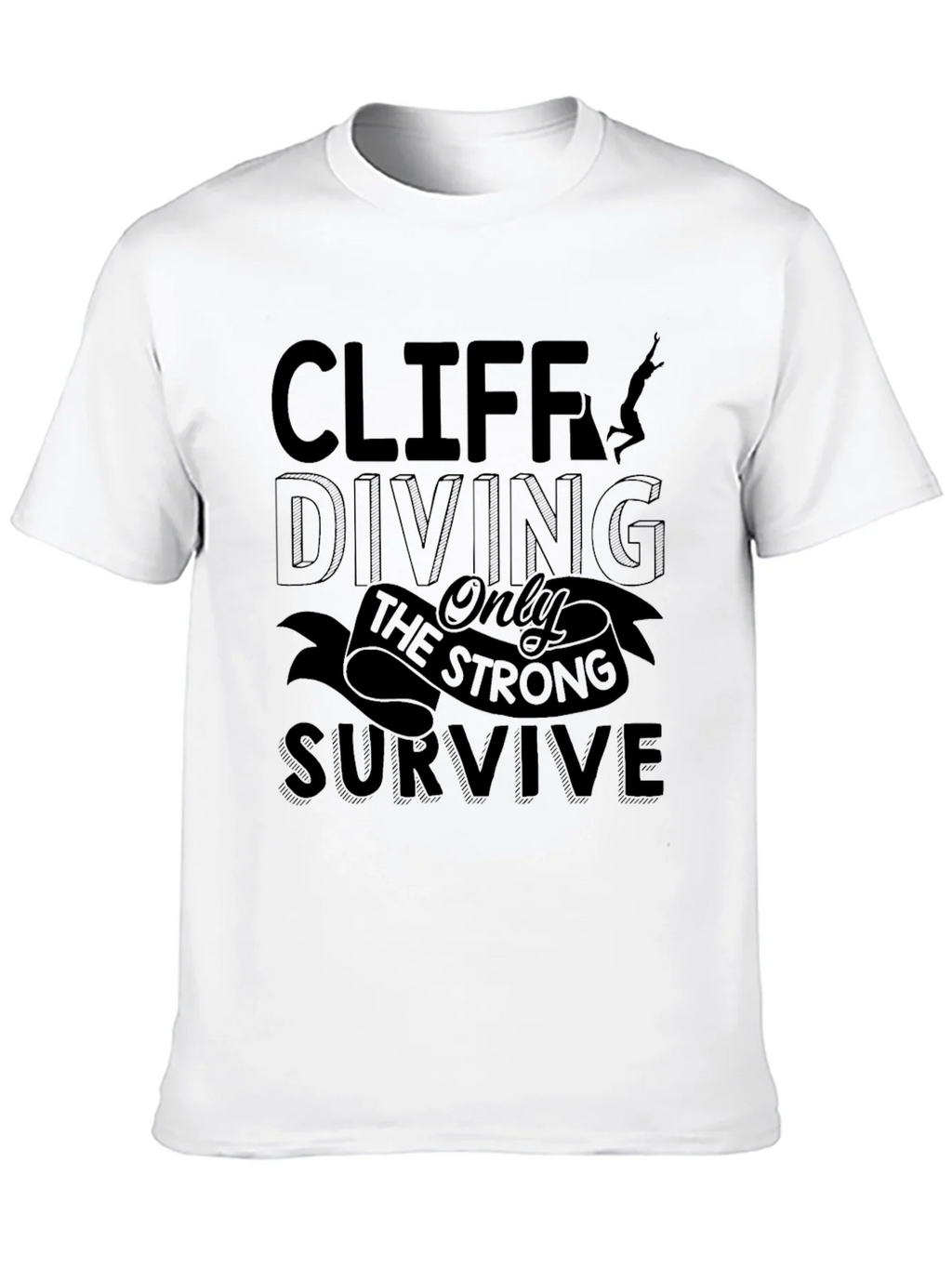 Cliff Diving T-Shirt - Only the Strong Survive product image 4