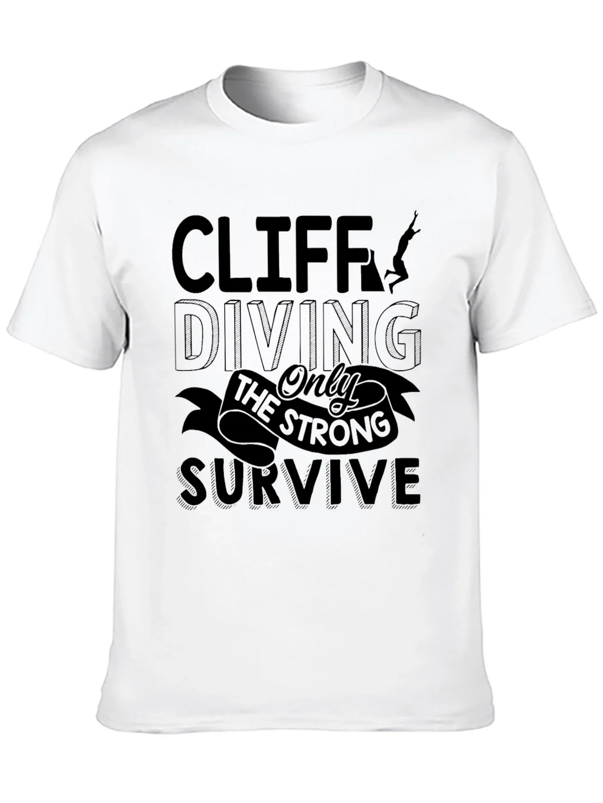 Cliff Diving T-Shirt - Only the Strong Survive product image 4