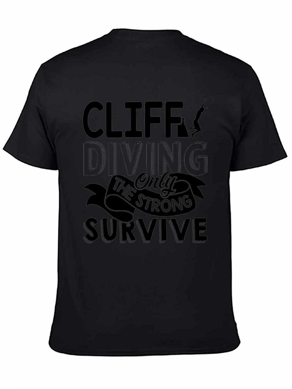 Cliff Diving T-Shirt - Only the Strong Survive product image 2