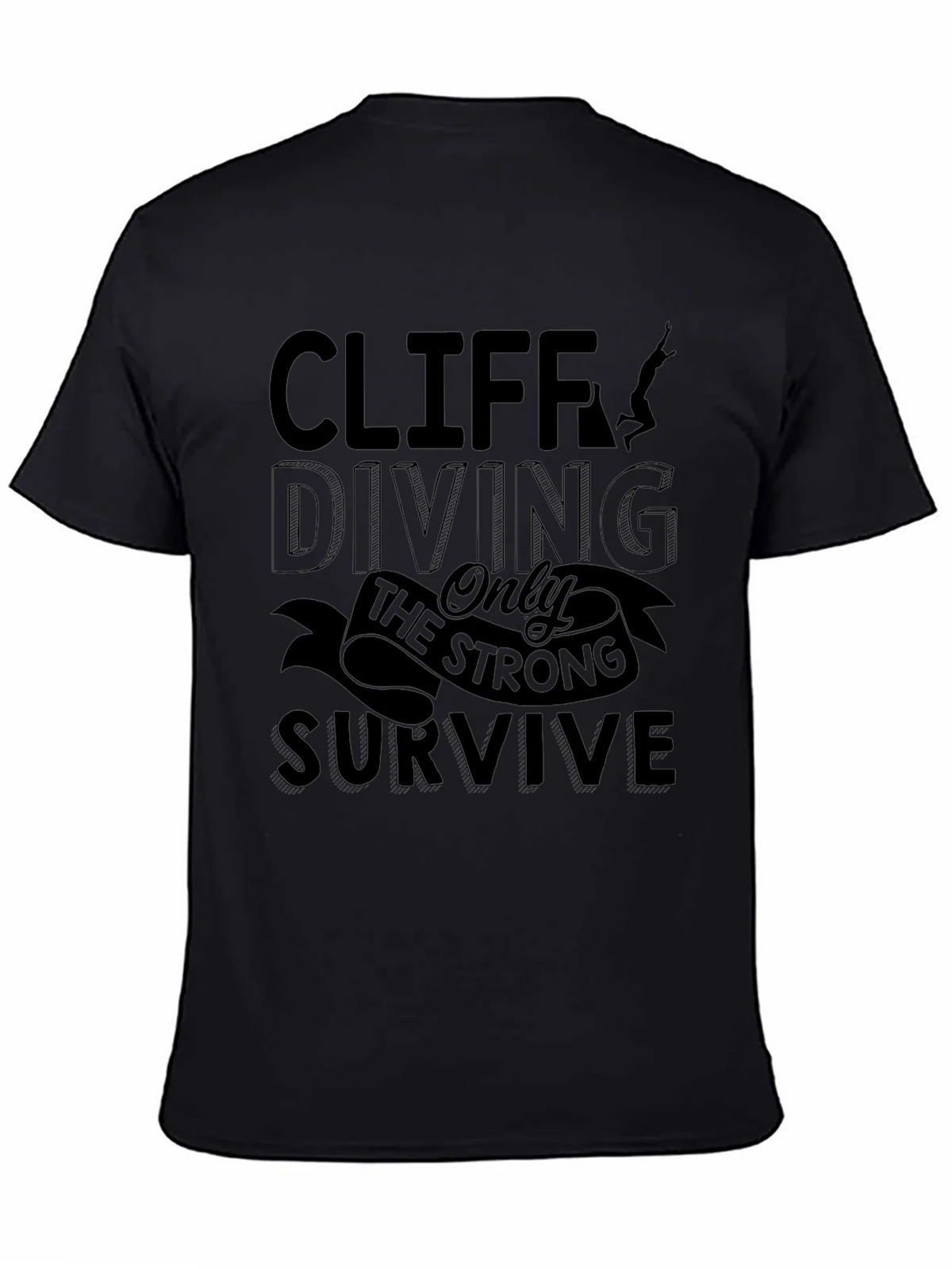 Cliff Diving T-Shirt - Only the Strong Survive product image 2