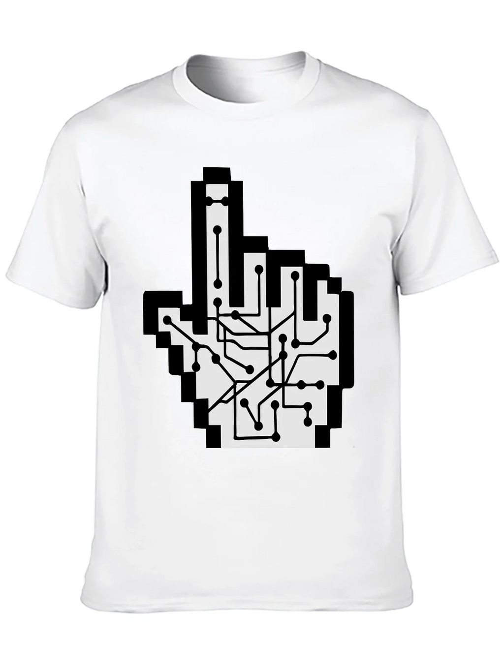 Circuit Board Pointer T-Shirt - Pixel Hand Design product image 9