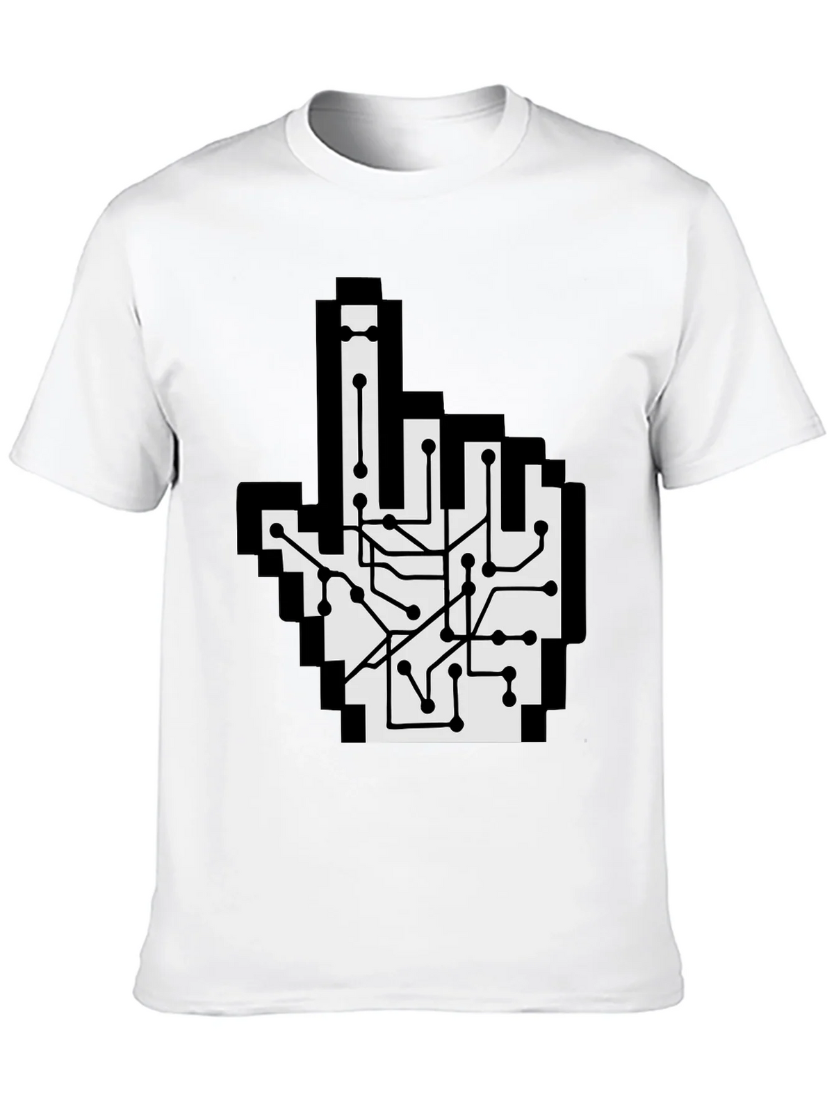 Circuit Board Pointer T-Shirt - Pixel Hand Design product image 9