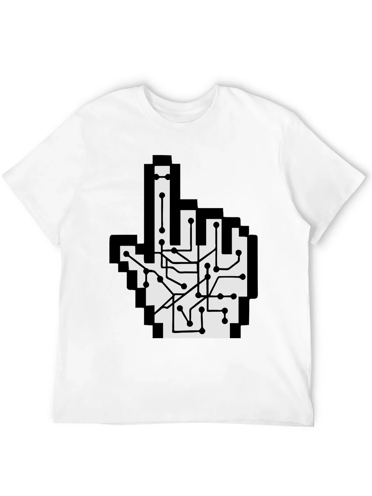Circuit Board Pointer T-Shirt - Pixel Hand Design product image 11