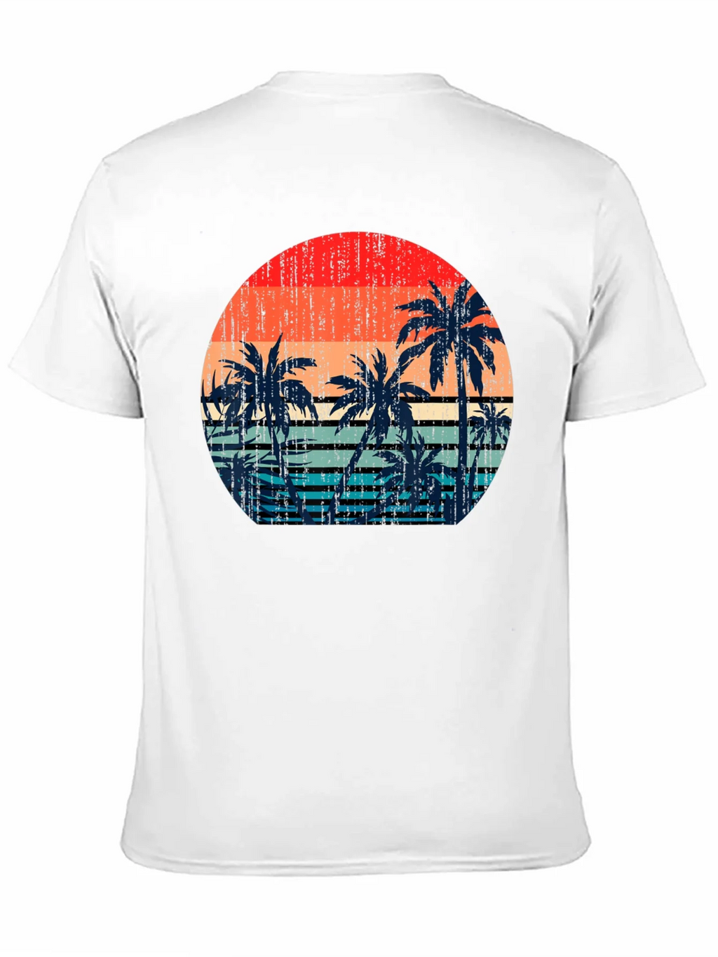 Retro Sunset Palm Tree Graphic T-Shirt product image 10