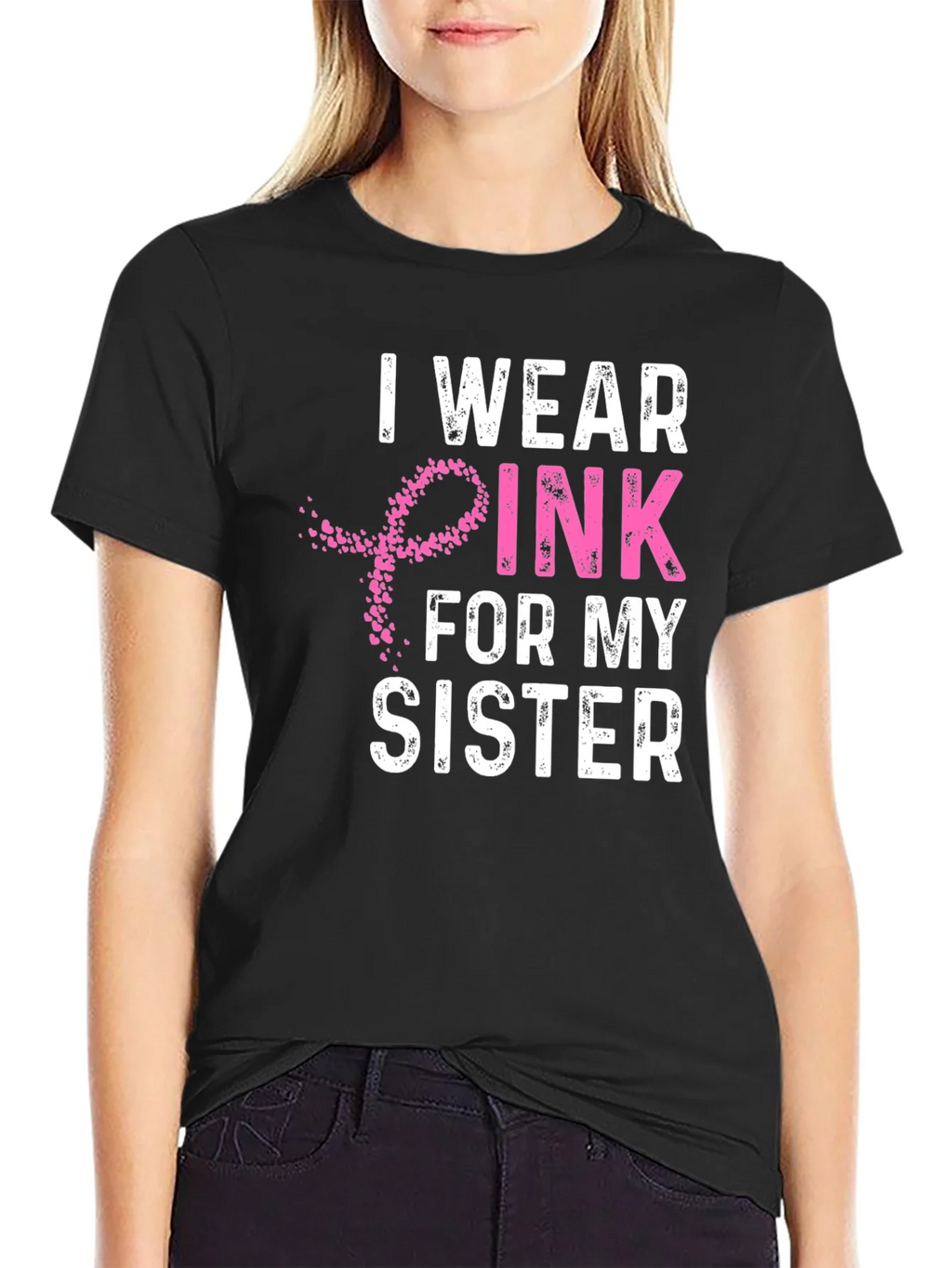 I Wear Pink For My Sister T-Shirt product image 2