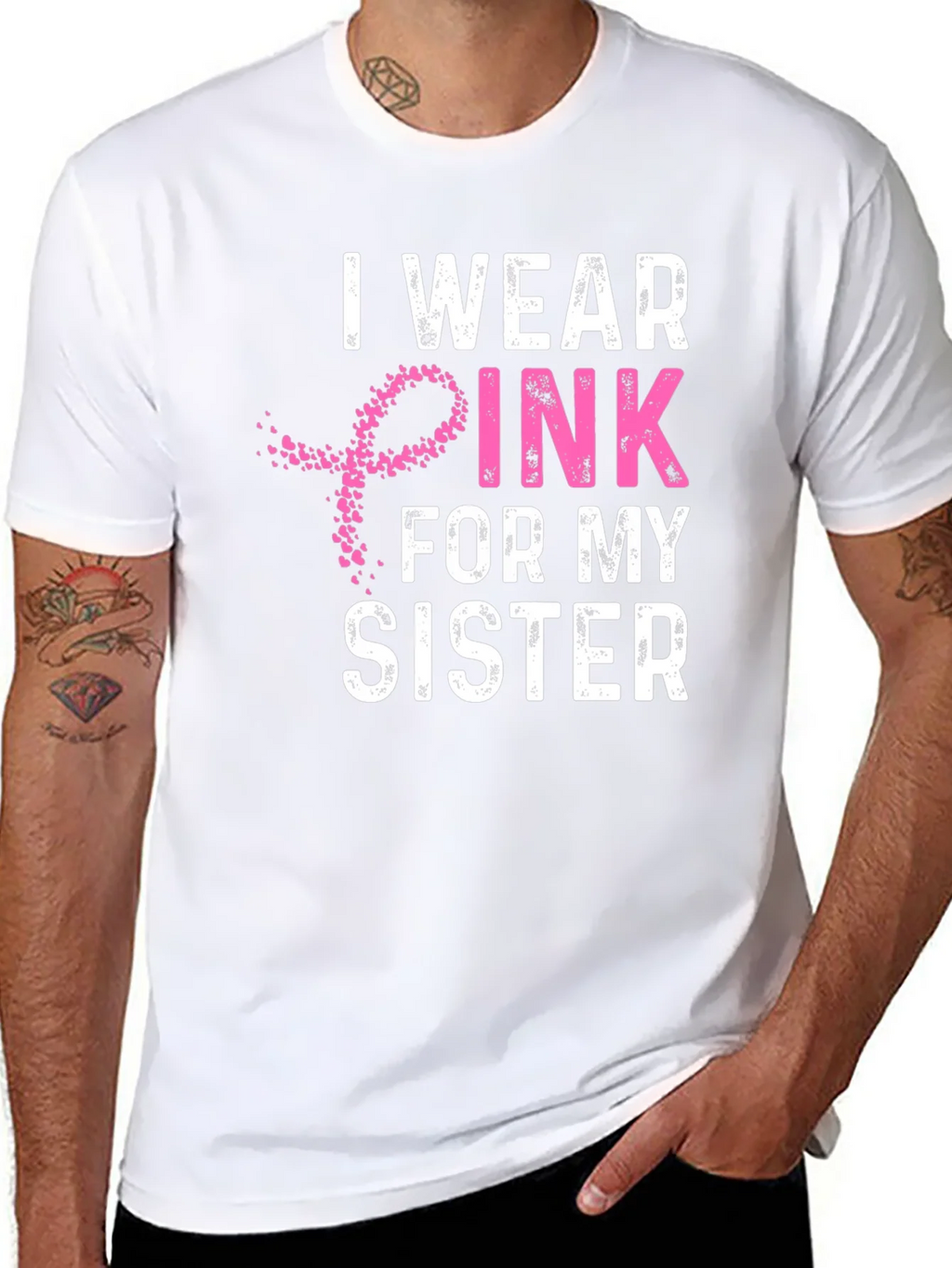 I Wear Pink For My Sister T-Shirt product image 7