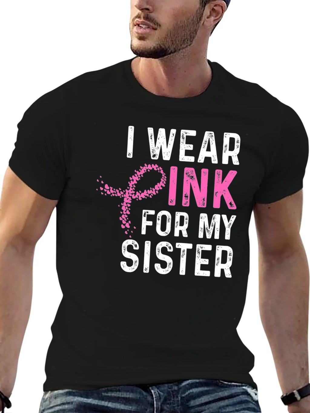 I Wear Pink For My Sister T-Shirt product image 6