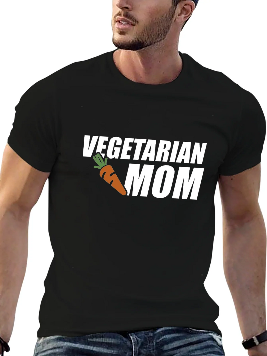 Vegetarian Mom T-Shirt: Carrot Graphic Tee product image 6