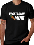 Vegetarian Mom T-Shirt: Carrot Graphic Tee product image 1
