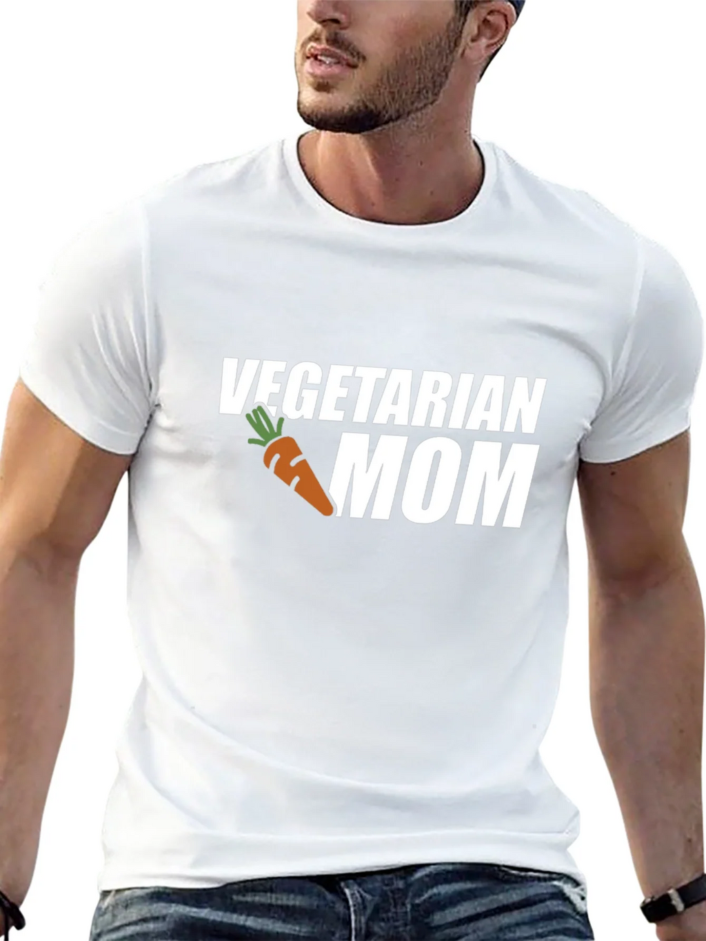 Vegetarian Mom T-Shirt: Carrot Graphic Tee product image 12