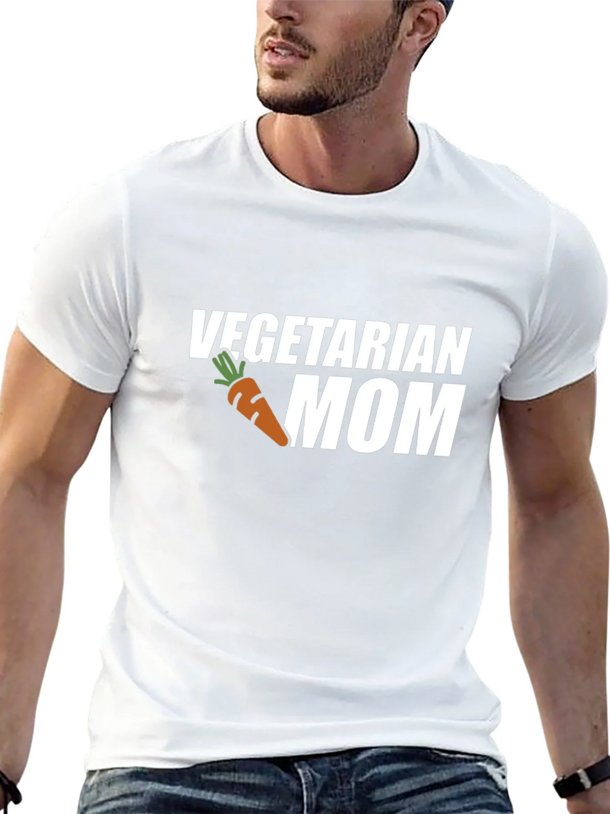 Vegetarian Mom T-Shirt: Carrot Graphic Tee product image 12