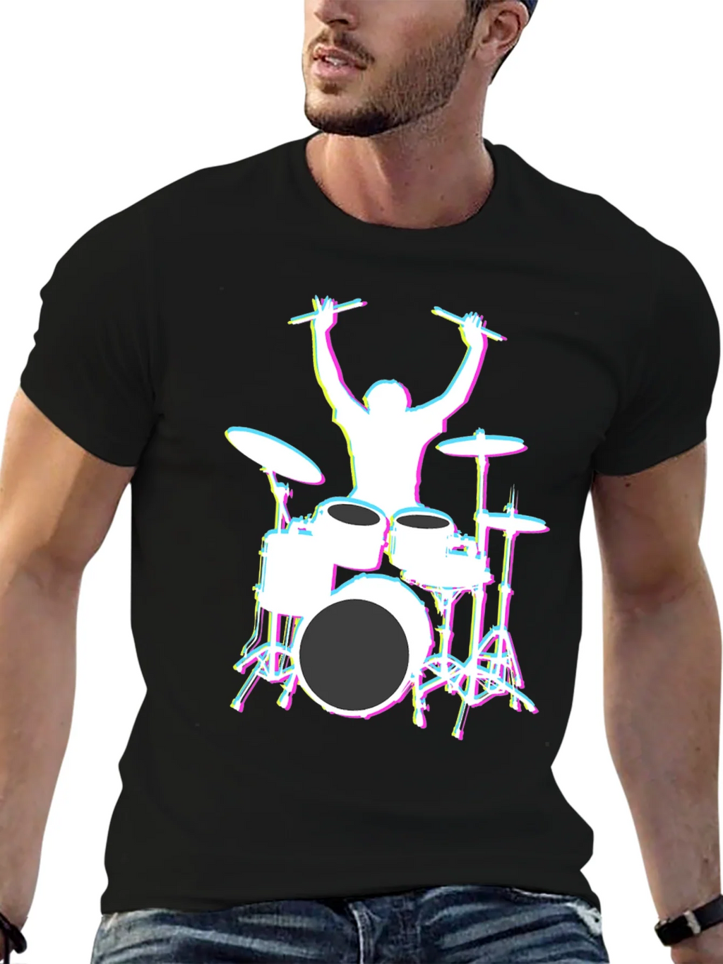 Drummer Graphic T-Shirt product image 6