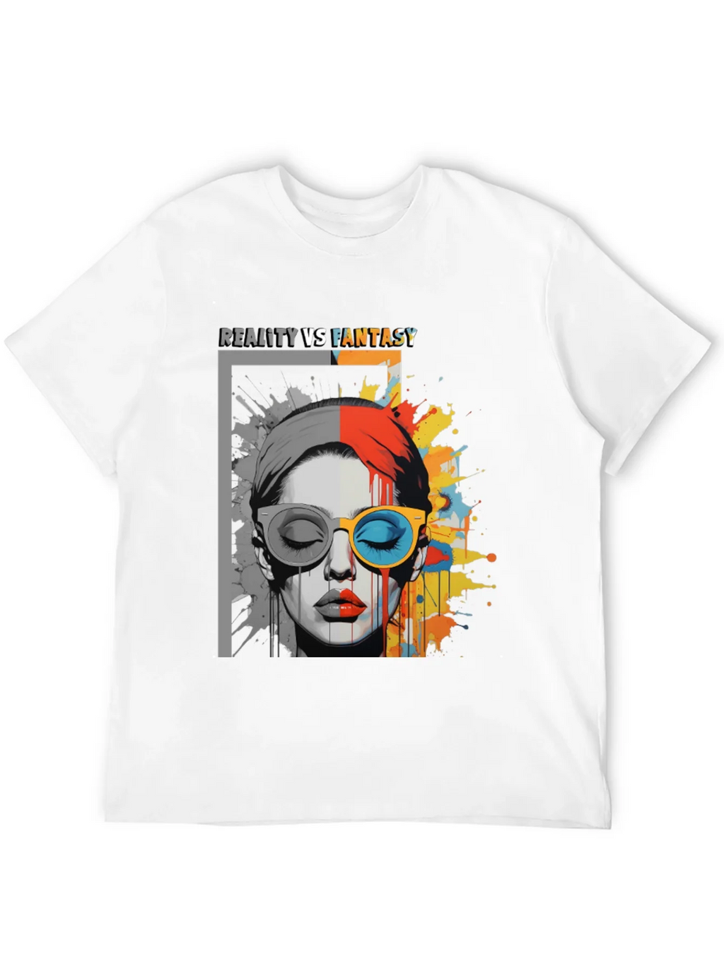Reality vs. Fantasy Graphic Print T-Shirt product image 11