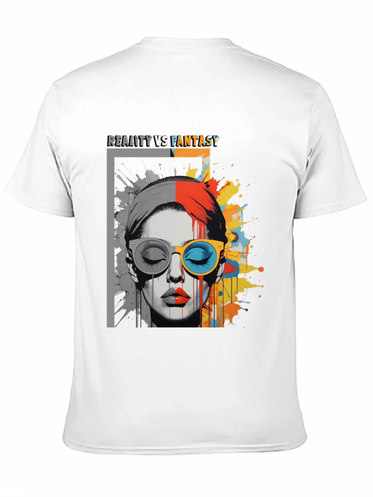 Reality vs. Fantasy Graphic Print T-Shirt product image 10