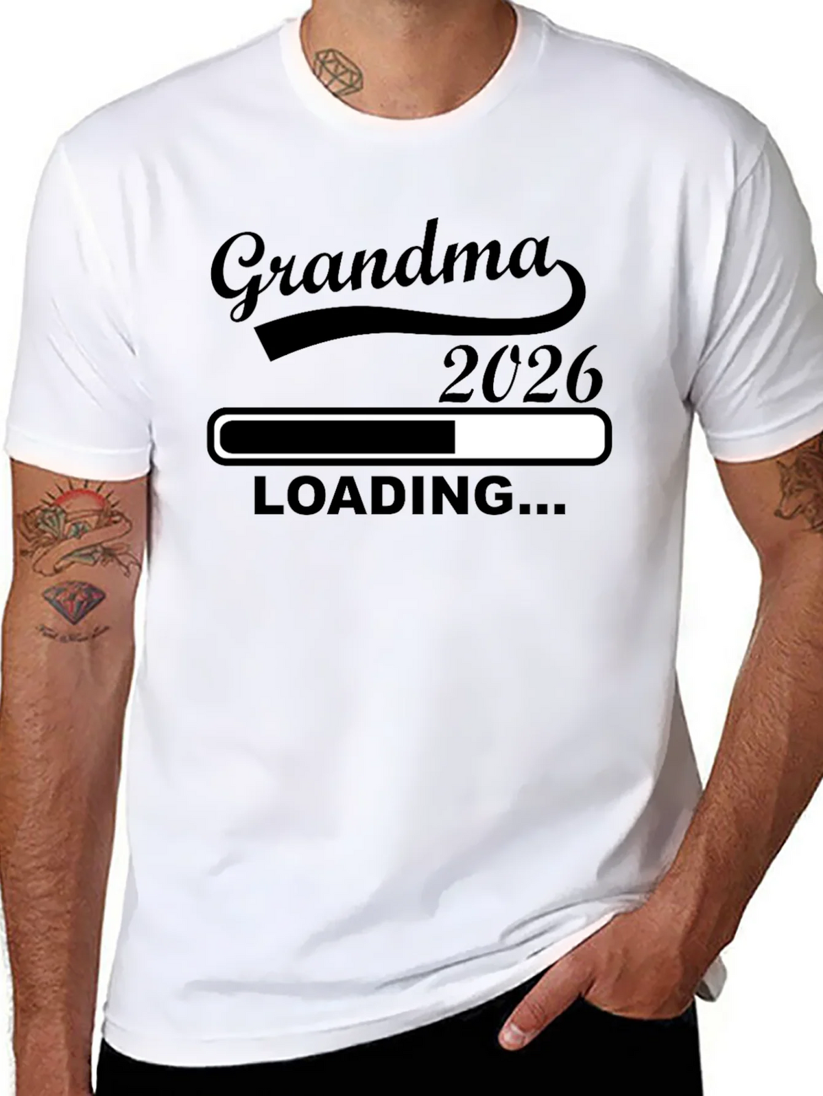 Grandma 2026 Loading T-Shirt - Expecting Announcement Tee product image 7