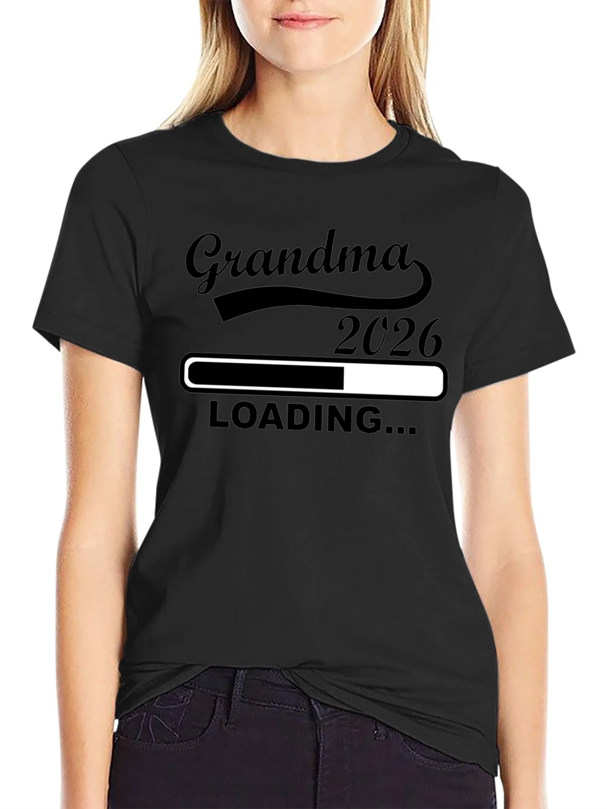 Grandma 2026 Loading T-Shirt - Expecting Announcement Tee product image 2